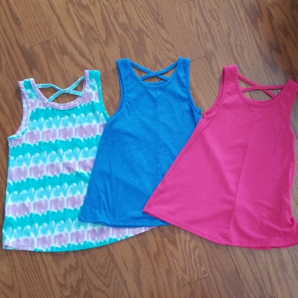 Bundle of 3 girls sz M 7-8 tank tops - Picture 2 of 8